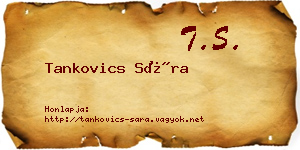 Tankovics Sára névjegykártya
